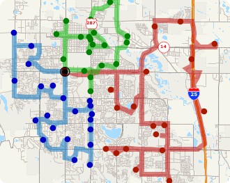 Maptitude clustering and routing