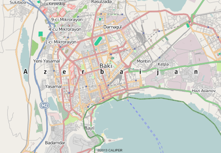 Baku, Azerbaijan map