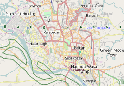Dacca, Bangladesh map