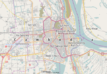 Phnom Penh, Cambodia map