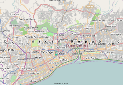 Santo Domingo, Dominican Republic map