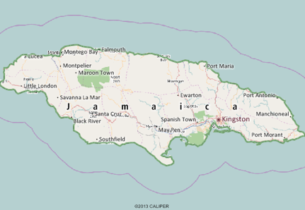 Jamaica Map