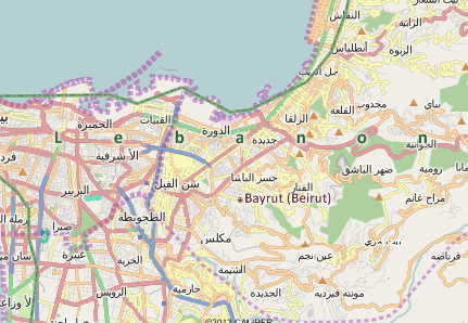 Beirut, Lebanon map
