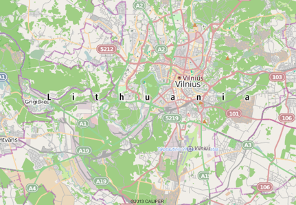 Vilnius, Lithuania map