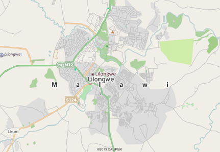 Lilongwe, Malawi map