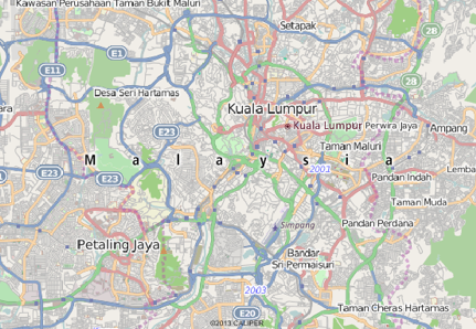 Kuala Lumpur, Malaysia map