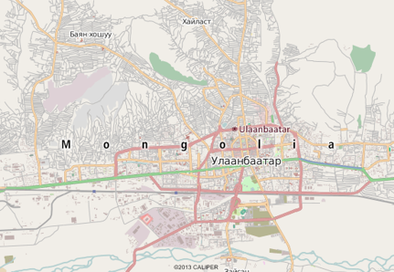 Ulaanbaatar, Mongolia map