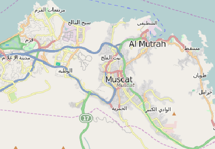 Muscat, Oman map
