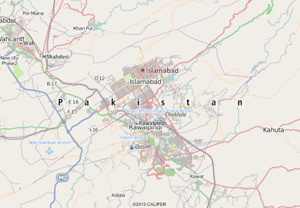 Islamabad, Pakistan map