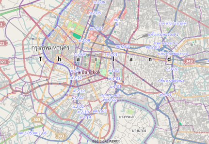 Bangkok, Thailand map