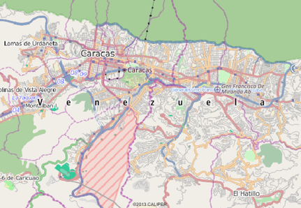Caracas, Venezuela map