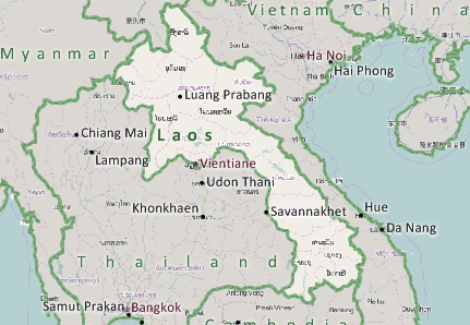 Laos Map