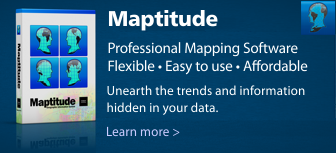 Maptitude Mapping Software - Easy to use and affordable mapping solution