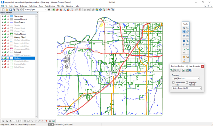 Maptitude for Precinct and Election Management