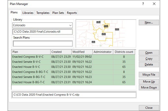 Maptitude for Redistricting Plan Manager