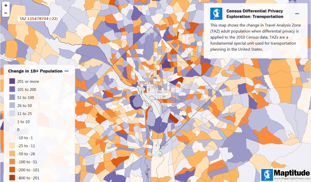 Census Differential Privacy Exploration Travel Analysis Zones/Traffic