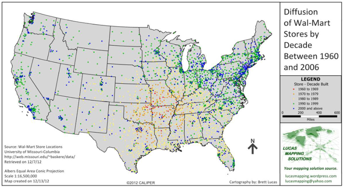 Walmart Locations Usa Map | Kinderzimmer 2018