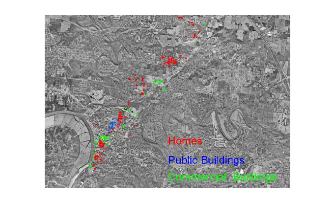 Tornado Damage Map