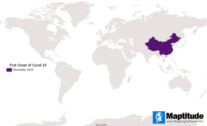 World spread of Covid-19 December 2019 to May 2020