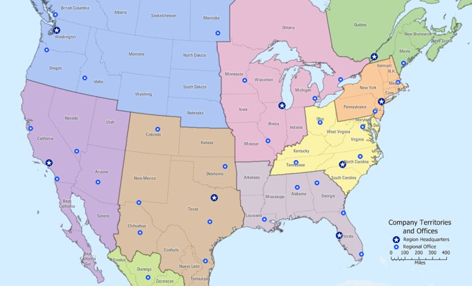 Custom Maptitude territory maps