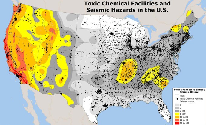Map of Seismic Hazards