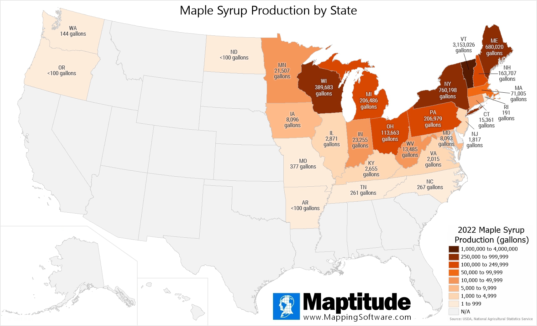 Maptitude Map Maple Syrup Production - Xmaptitude National Maple Syrup Day Map .pagespeed.ic.PNN3YmBEbF 