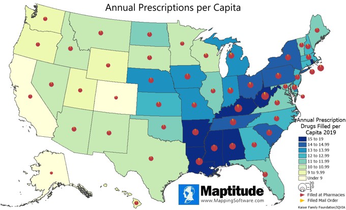 Prescription Drugs per Capita by State