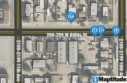 Street offset geocoding