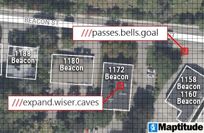What3Words grid geocoding