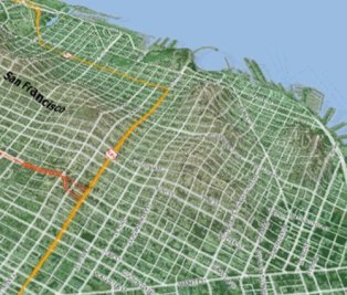3D map of elevation