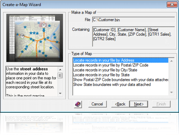 Create-a-Map Wizard