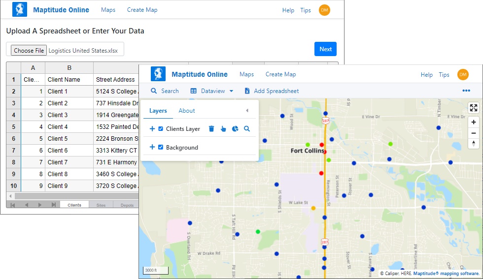 batchgeo replacement - Maptitude Online map