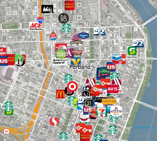 Maptitude Canada landmark and business map