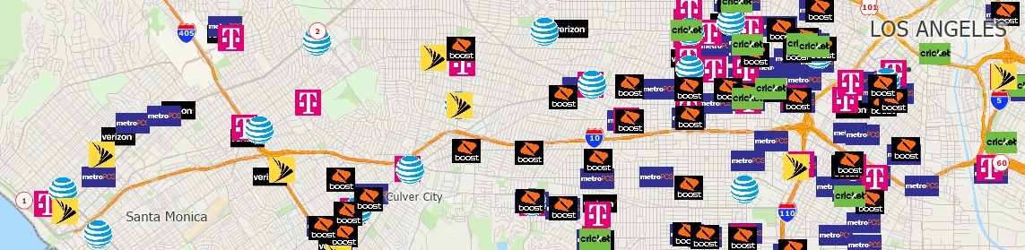 Maptitude wireless layers