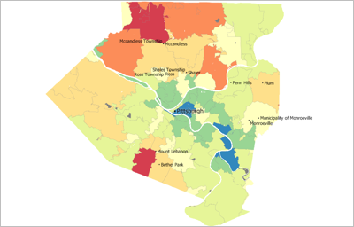 Custom demographic map