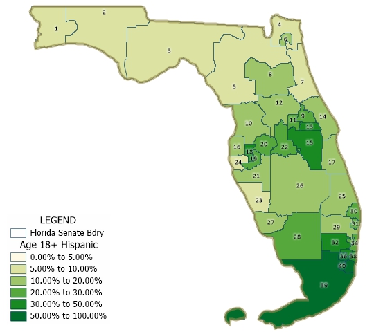 Florida Senate Districts Map
