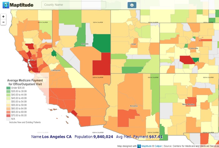 Maptitude Leaflet Maps Replacement - Leaflet Replacement sample map