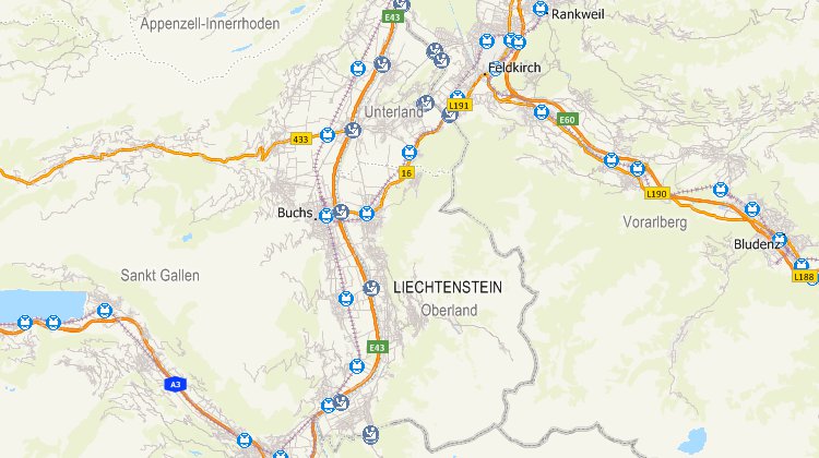 Liechtenstein mapping software