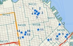 Locate records by postal code with Maptitude mapping software