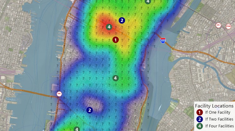 Use any number of potential sites for facility location