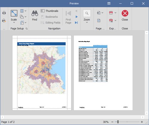 Maptitude map report feature