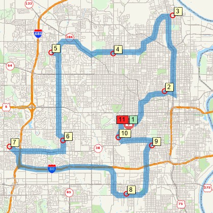 Use Maptitude routing tools to plan in-home medical services