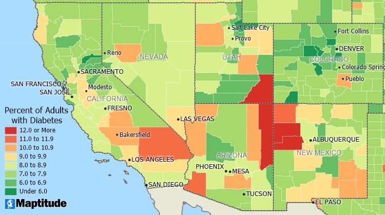 Create epidemiology maps and find geographic patterns in your epidemiological maps