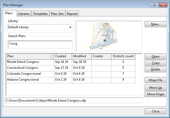 Maptitude for Redistricting Plan Manager