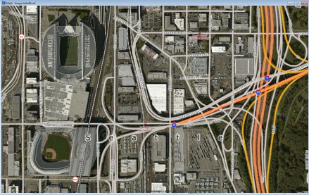 Maptitude Map with Web Map Imagery