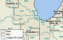 Map with added layers