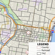 TAZ delineation software