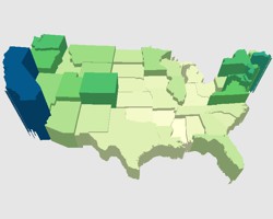 Thematic mapping software - 3D theme