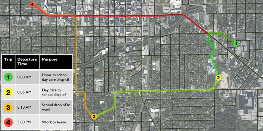 TransModeler lane-level GIS mapping