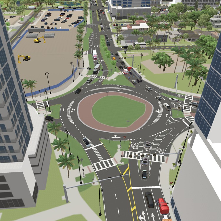 TransModeler 7 3-d simulation